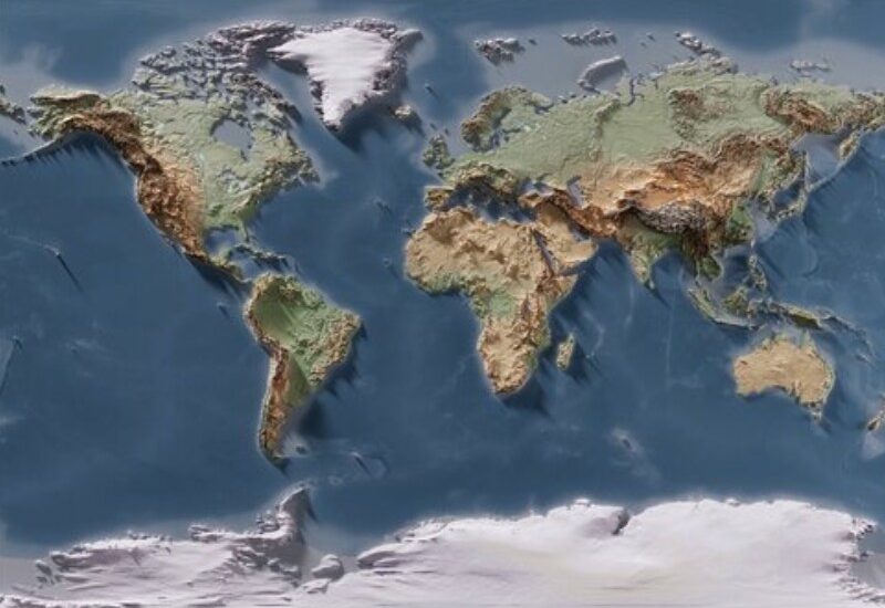 topografske karte svijeta